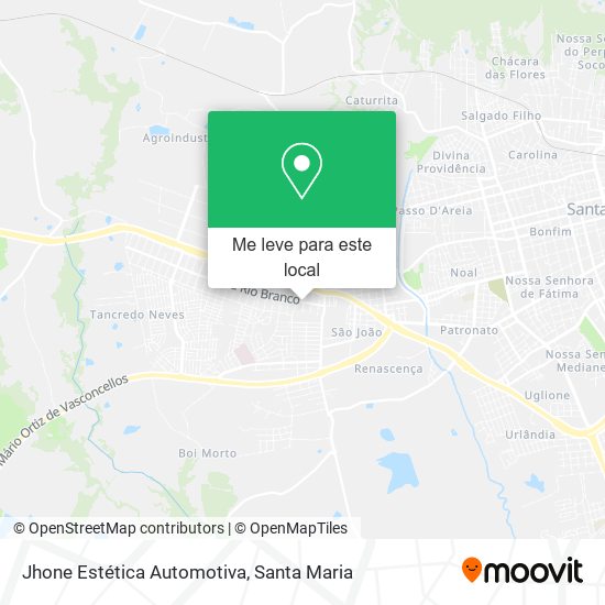 Jhone Estética Automotiva mapa