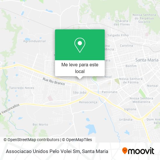 Associacao Unidos Pelo Volei Sm mapa