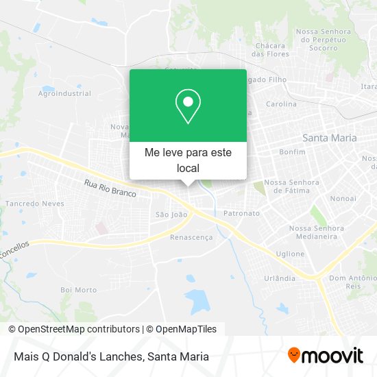 Mais Q Donald's Lanches mapa