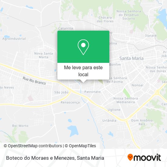 Boteco do Moraes e Menezes mapa