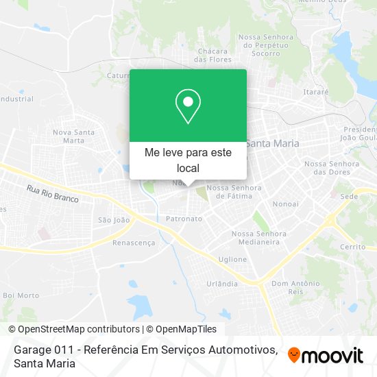 Garage 011 - Referência Em Serviços Automotivos mapa