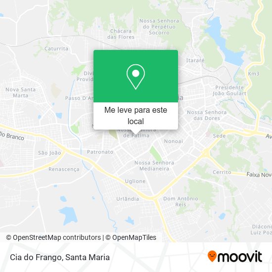 Cia do Frango mapa