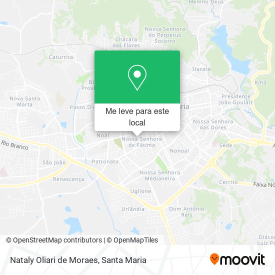 Nataly Oliari de Moraes mapa