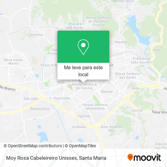 Moy Rosa Cabeleireiro Unissex mapa