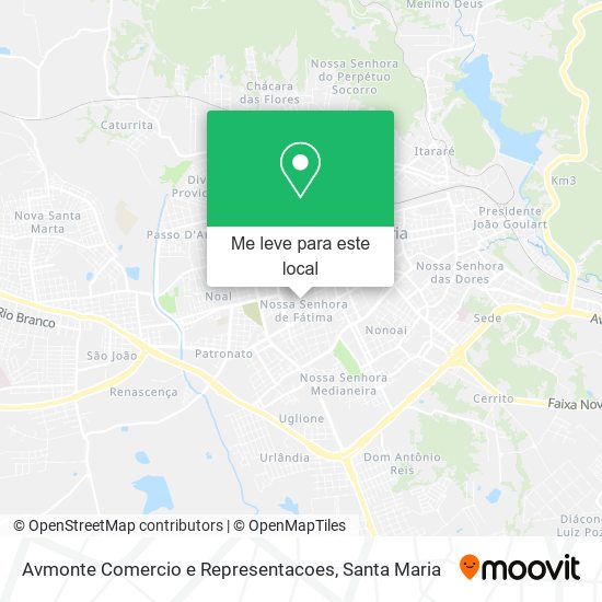 Avmonte Comercio e Representacoes mapa