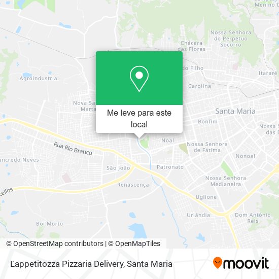 Ľappetitozza Pizzaria Delivery mapa