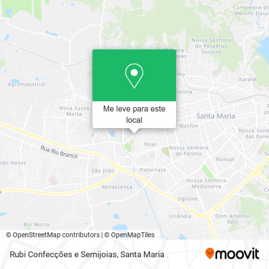Rubi Confecções e Semijoias mapa