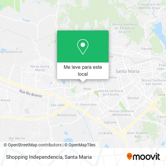 Shopping Independencia mapa