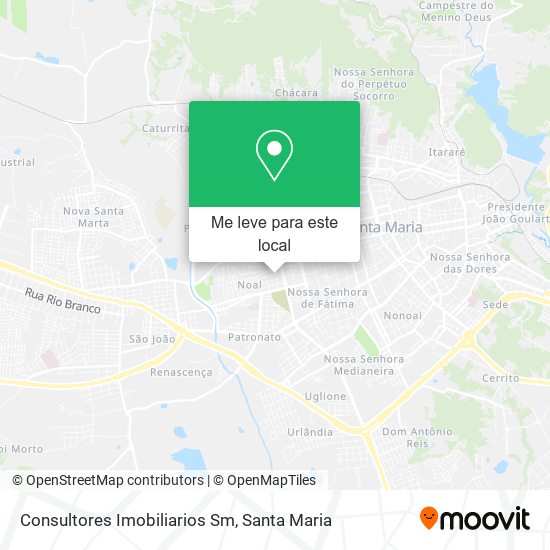 Consultores Imobiliarios Sm mapa