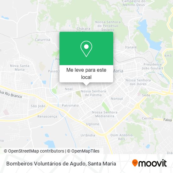 Bombeiros Voluntários de Agudo mapa