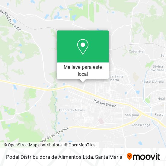 Podal Distribuidora de Alimentos Ltda mapa