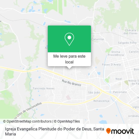 Igreja Evangelica Plenitude do Poder de Deus mapa