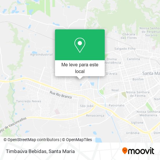 Timbaúva Bebidas mapa