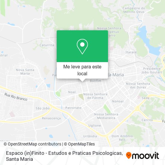 Espaco (in)Finito - Estudos e Praticas Psicologicas mapa