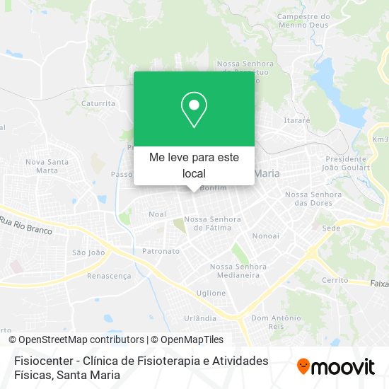 Fisiocenter - Clínica de Fisioterapia e Atividades Físicas mapa