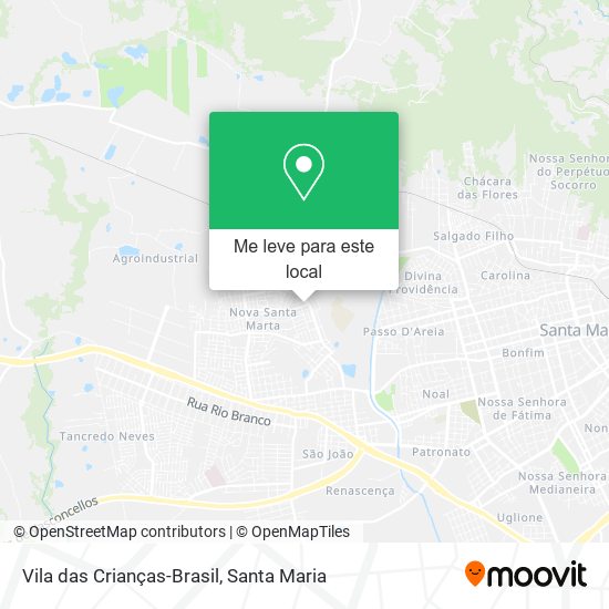 Vila das Crianças-Brasil mapa