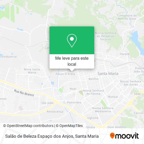 Salão de Beleza Espaço dos Anjos mapa