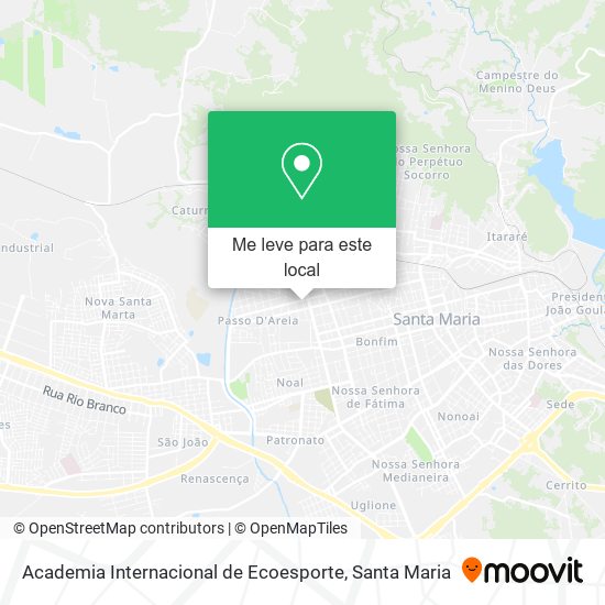 Academia Internacional de Ecoesporte mapa