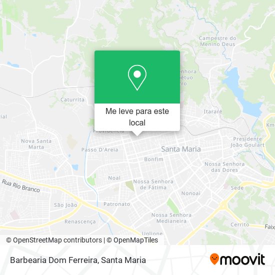 Barbearia Dom Ferreira mapa