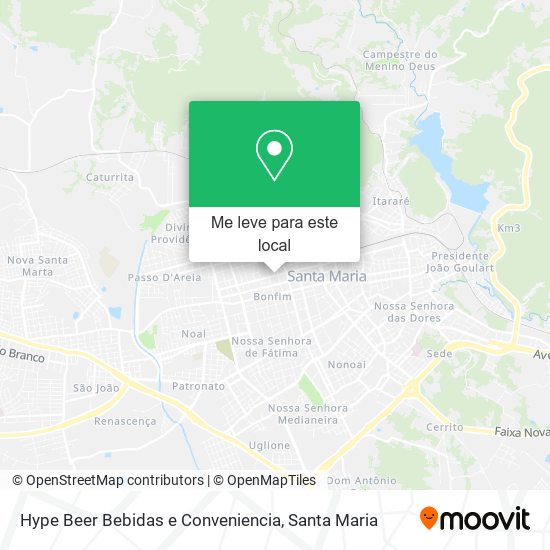 Hype Beer Bebidas e Conveniencia mapa