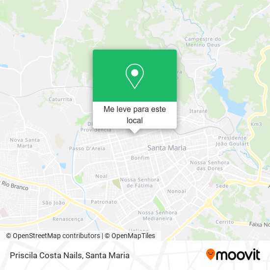 Priscila Costa Nails mapa