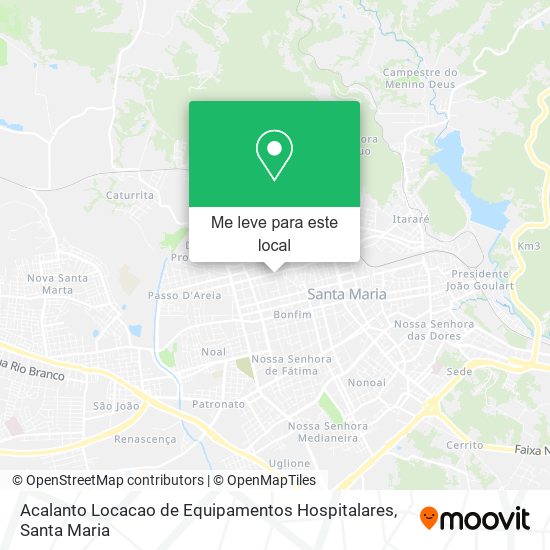 Acalanto Locacao de Equipamentos Hospitalares mapa