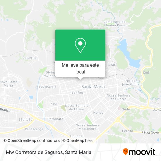 Mw Corretora de Seguros mapa