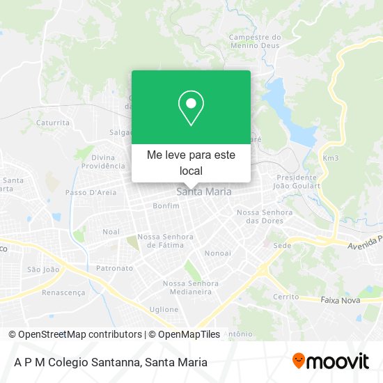 A P M Colegio Santanna mapa