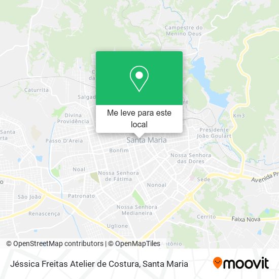 Jéssica Freitas Atelier de Costura mapa