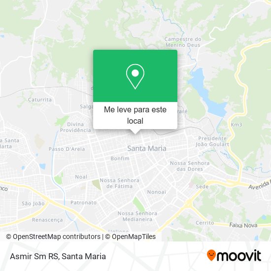 Asmir Sm RS mapa