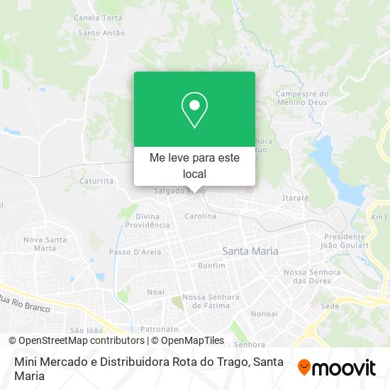 Mini Mercado e Distribuidora Rota do Trago mapa