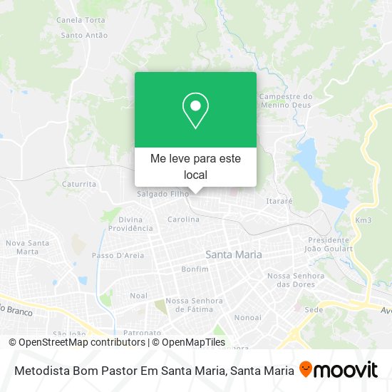 Metodista Bom Pastor Em Santa Maria mapa