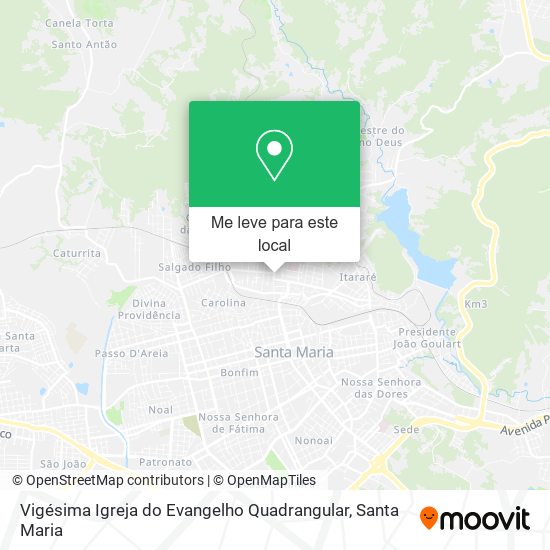 Vigésima Igreja do Evangelho Quadrangular mapa
