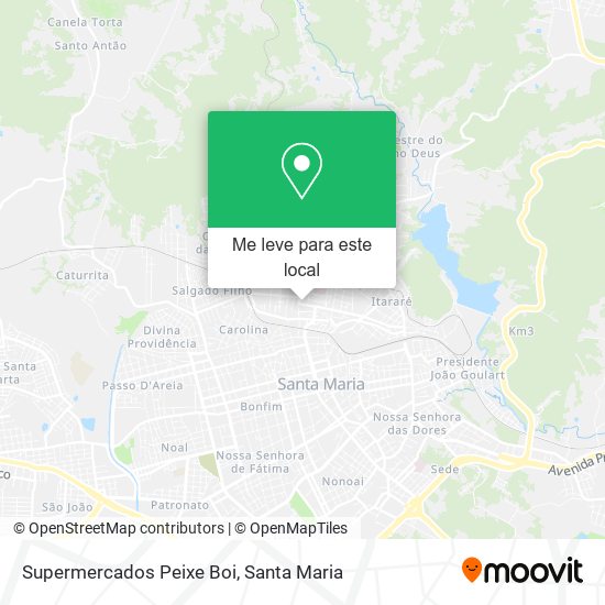 Supermercados Peixe Boi mapa