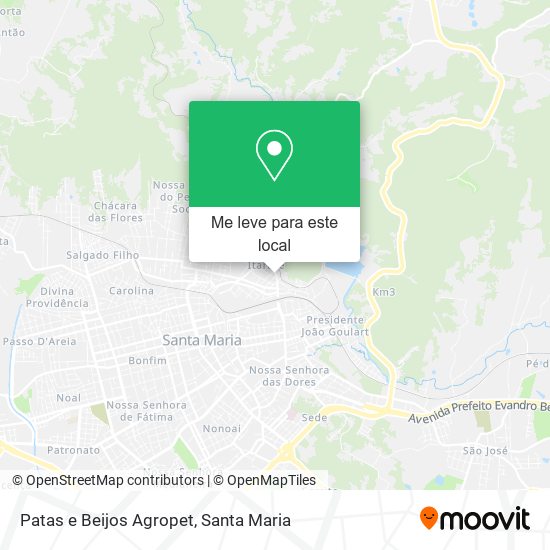 Patas e Beijos Agropet mapa