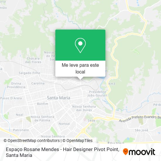 Espaço Rosane Mendes - Hair Designer Pivot Point mapa