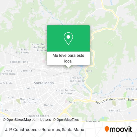 J. P. Construcoes e Reformas mapa