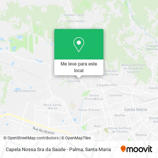 Capela Nossa Sra da Saúde - Palma mapa
