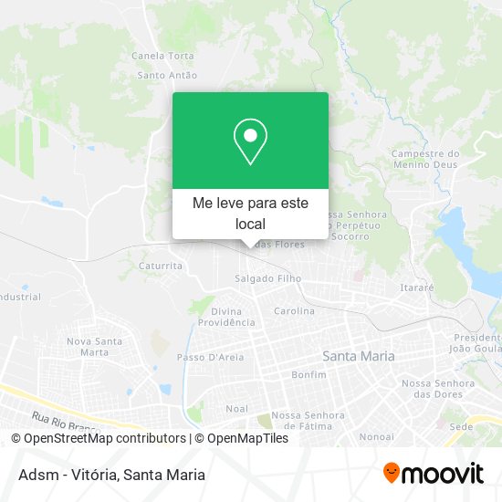 Adsm - Vitória mapa