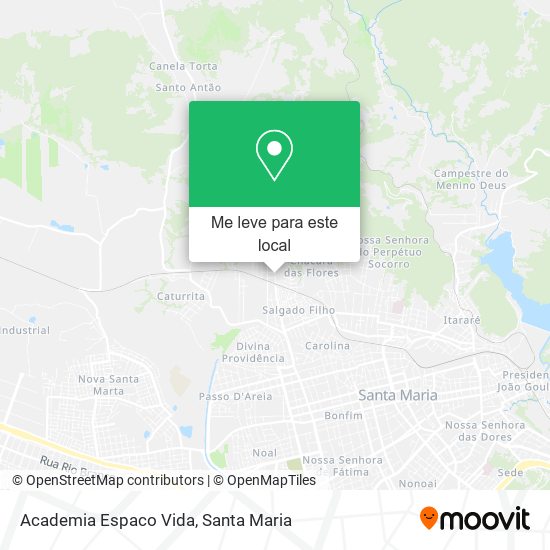 Academia Espaco Vida mapa