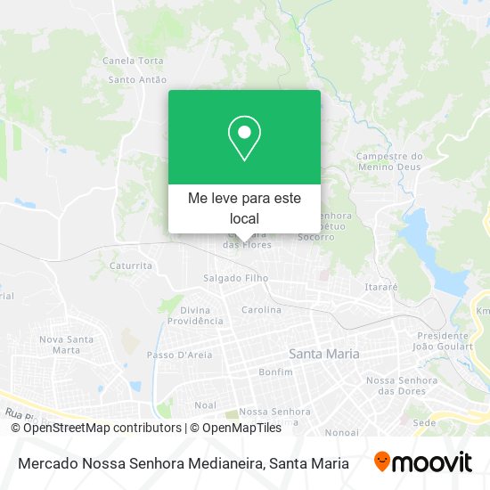 Mercado Nossa Senhora Medianeira mapa