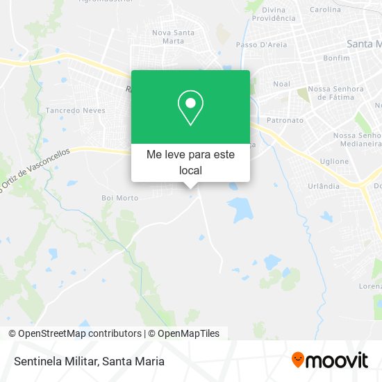 Sentinela Militar mapa