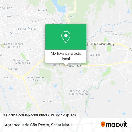Agropecuaria São Pedro mapa