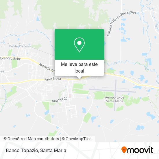Banco Topázio mapa