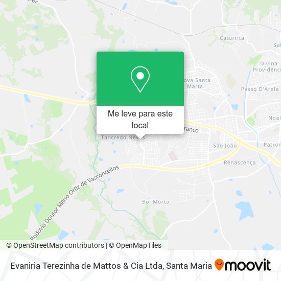 Evaniria Terezinha de Mattos & Cia Ltda mapa