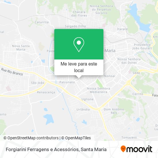 Forgiarini Ferragens e Acessórios mapa