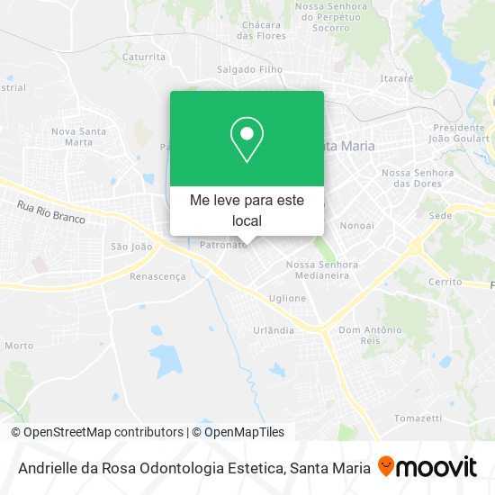 Andrielle da Rosa Odontologia Estetica mapa