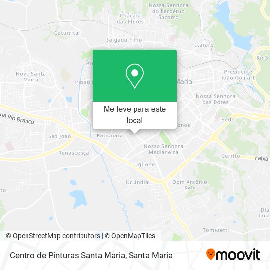 Centro de Pinturas Santa Maria mapa