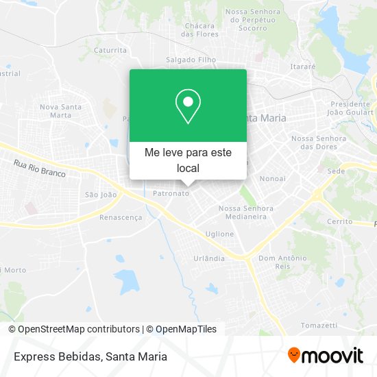 Express Bebidas mapa