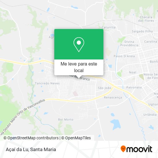 Açaí da Lu mapa